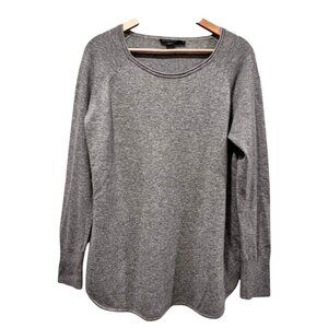 Pendleton Long Sleeve Round Neck Knit Sweater, Gray, XL